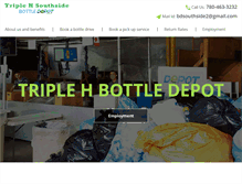 Tablet Screenshot of edmontonbottledepot.com